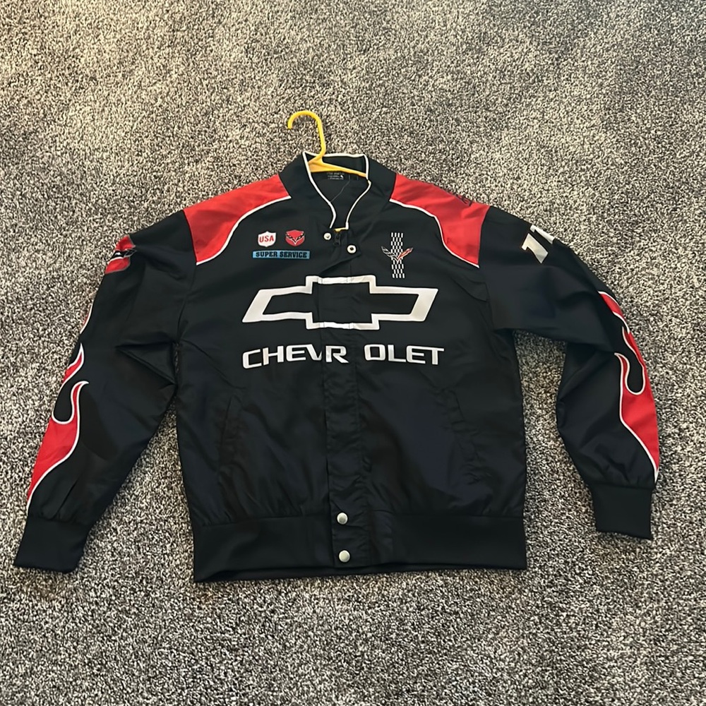 RUE 21 Racer Fleece zip down jacket size M